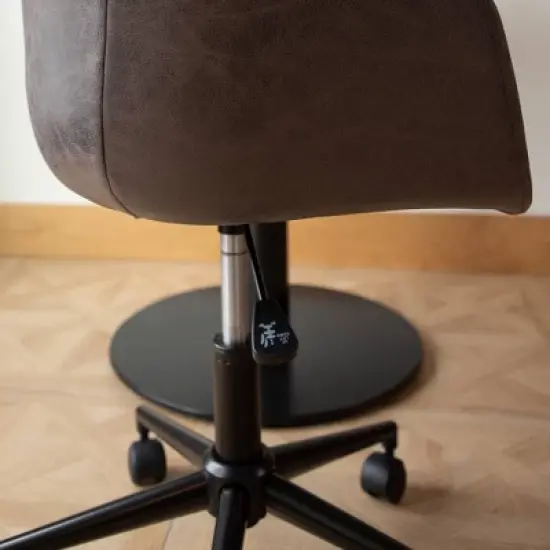 Modern Curved Back Barrel Office Chair - WOVENBYRD image {12}