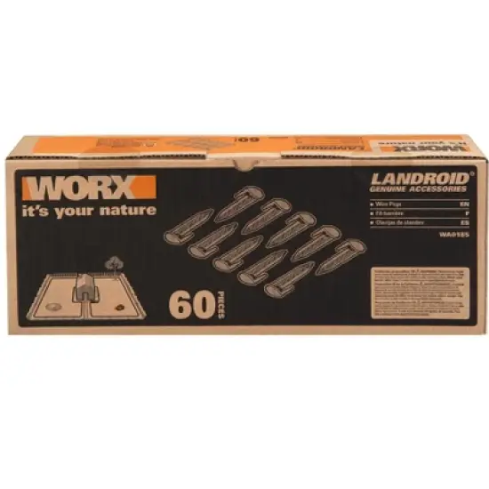Worx WA0185 60pc - LANDROID 3" Lawn Stake Kit image {2}