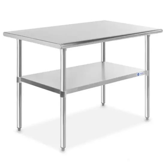 GRIDMANN Stainless Steel Tables with Undershelf, NSF Commercial Kitchen Work & Prep Tables for Restaurant and Home image {11}