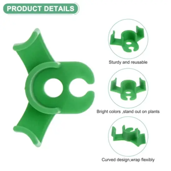 Unique Bargains Plastic Durable Adjustable Lightweight Plant Clips image {1}