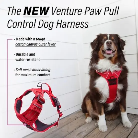 Venture Paw Pull Control Dog Harness - Crimson image {4}