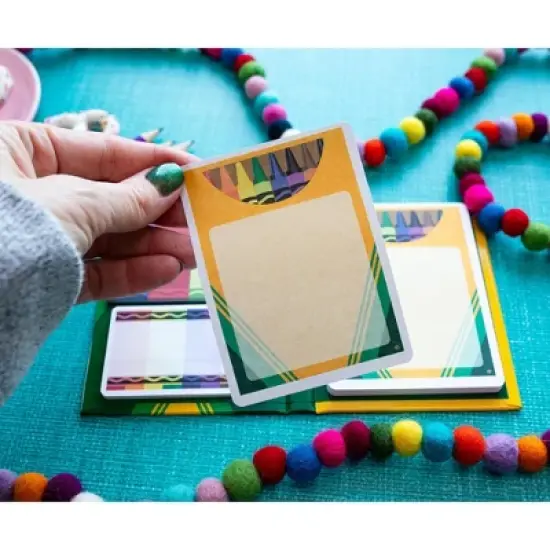 Silver Buffalo Crayola Crayons Sticky Note and Tab Box Set image {5}