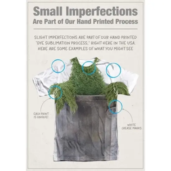 Popfunk Sesame Street Oscar Front-Back Print Adult Sublimated Costume T-Shirt image {2}