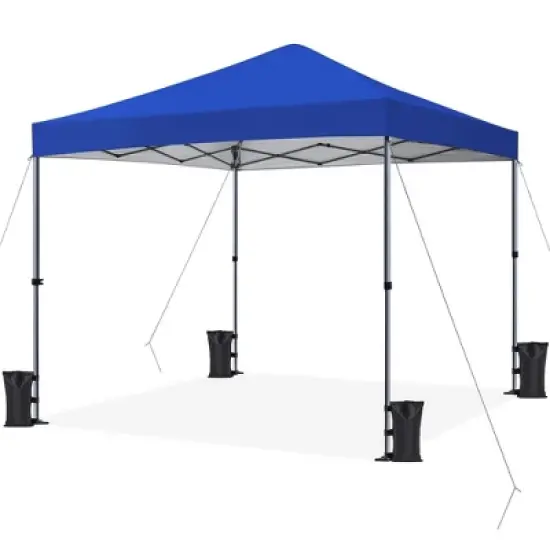 Yaheetech 10x10ft Pop-up Canopy with One-Push-To-Lock Setup Mechanism image {9}
