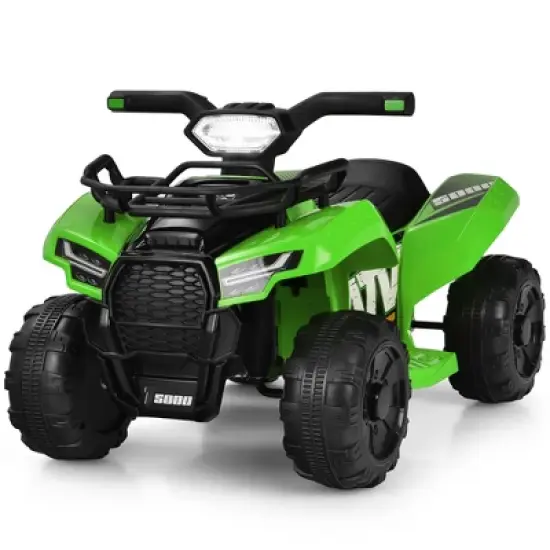 Costway 6V Kids ATV Quad Electric Ride On Car Toy Toddler with LED Light MP3 image {11}