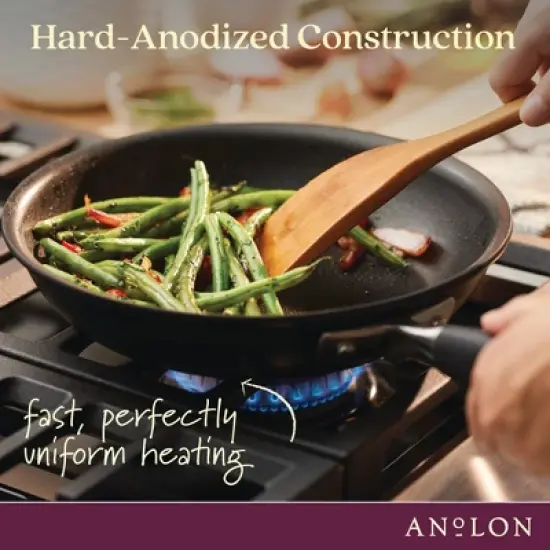 Anolon Advanced Home 2qt Hard Anodized Nonstick Saucepan with Straining Lid Onyx image {8}