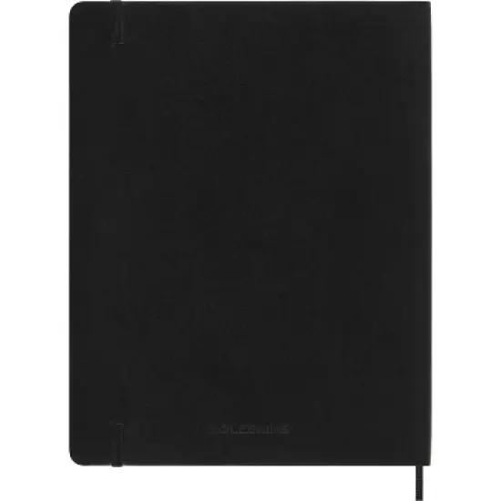 Moleskine Blank Notebook XXL Soft Cover Black: Plain Paper, 8.5x11", 192 Pages, Elastic Closure, Ribbon Marker, image {5}