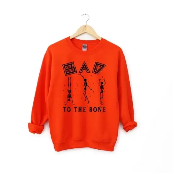 Simply Sage Market Women's Graphic Sweatshirt Bad To The Bone image {3}
