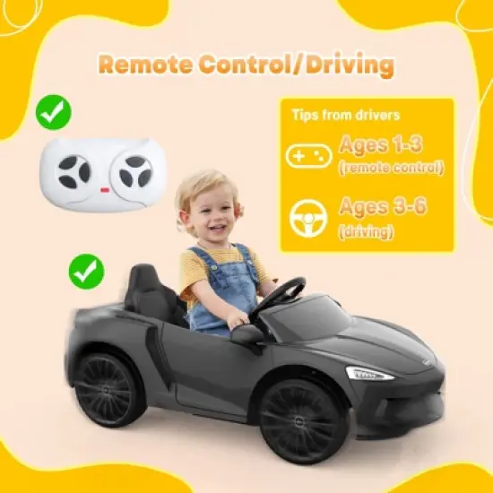Ride On Car,12V Licensed Electric Car for 3-6 Kids,Electric Car with 2 Speeds image {2}