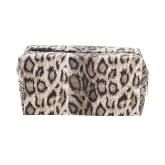 Unique Bargains Rectangular Leopard Makeup Bag 1 Pc image {4}