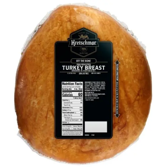 Kretschmar Pan Roasted Off the Bone Turkey Breast - Deli Fresh Sliced - price per lb image {1}
