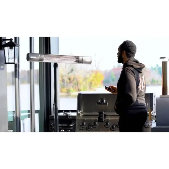 EnerG+ Freestanding Infrared Electric Outdoor Heater with LED and Remote image {3}