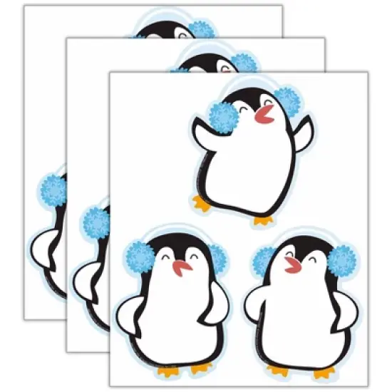 Eureka&reg; Winter Penguins Paper Cut-Outs, 36 Per Pack, 3 Packs image {5}
