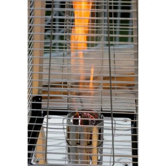 Heatmaxx 40000 BTU Propane Pyramid Spiral Flame Outdoor Patio Portable Heater Black image {3}