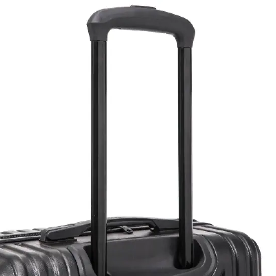 InUSA Drip Lightweight Hardside Carry On Spinner Suitcase - Black image {11}