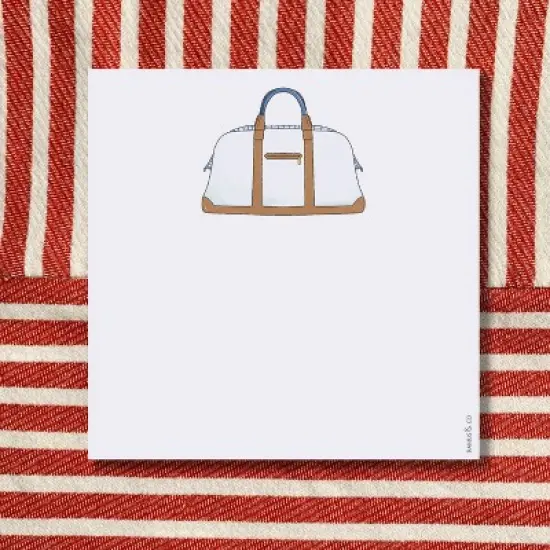 Weekender Bag 6" x 6" Square Notepad by Ramus & Co (100 Heavyweight Tear-Off Sheets) image {1}