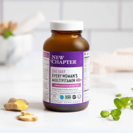 New Chapter Women's Multivitamin 40+ for Energy, Healthy Aging + Immune Support - 30ct image {2}