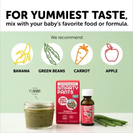 SmartyPants Baby Multi & DHA Drops - 1 fl oz image {6}