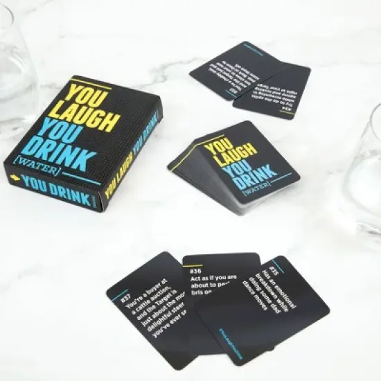 DSS Games You Laugh You Drink Water Card Game image {3}
