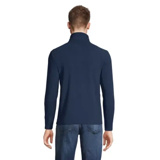 Lands' End Men's Fleece Quarter Zip Pullover image {1}