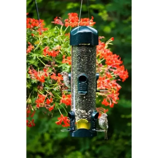 Brome Mega 600 Tube Wild Bird Seed Feeder, Green image {1}