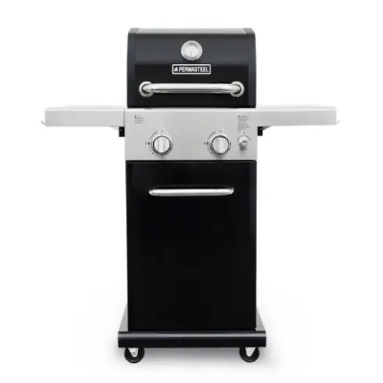 Permasteel 2-Burner Gas Grill with Foldable Side Tables image {17}