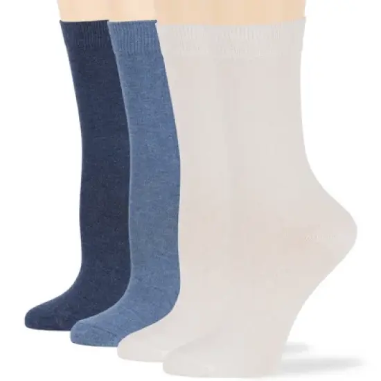 Women Cotton Solid Dress Socks - 4 Pack - Black, Brown, Blue, Grey, Beige  Khaki Shoe Size 5-9 M, 8-12 L | 7BIGSTARS KINGDOM image {11}