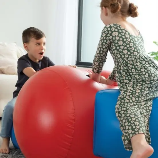 HearthSong Heavy-Duty Vinyl Giant Inflatable Seesaw Rocker for Two Kids image {6}