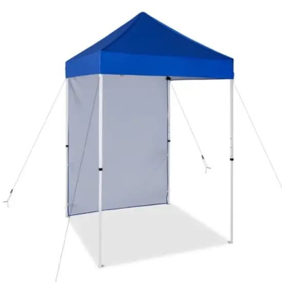 EAGLE PEAK 5x5ft Easy Setup Pop Up Canopy Tent with One Wall image {11}