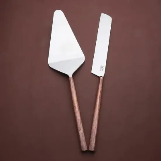 Inox Artisans Sundance Cake Serving 2 Pc. Set image {4}