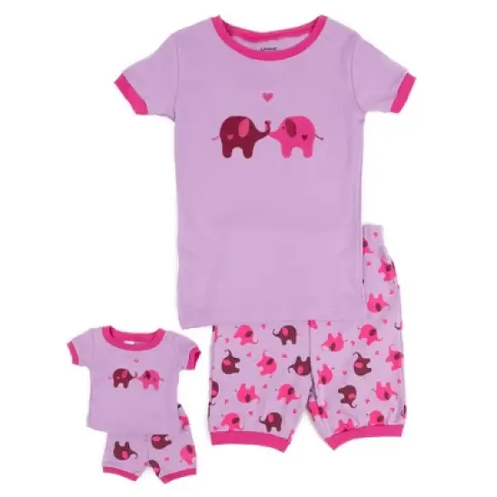 Leveret Girls and Doll Matching Short Pajamas image {7}