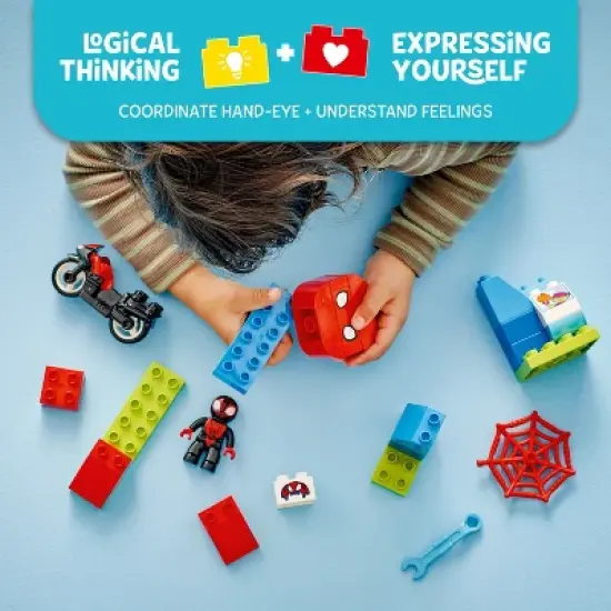 LEGO DUPLO Marvel Spin's Motorcycle Adventure Set 10424 image {2}