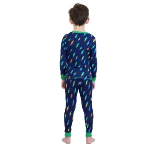 Sleep On It Boys Super Soft 2-Piece Snug Fit Pajama Set - Bolts image {3}