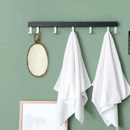 Unique Bargains Bathroom Loofah Pad Brush 5.12"x3.35" White 1 Pc image {4}