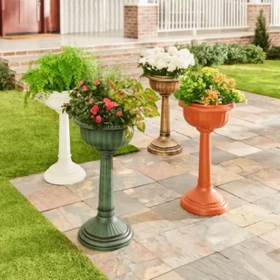 BrylaneHome 27" Tall Column Urn Planter image {1}