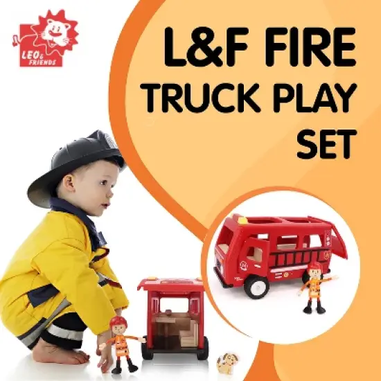 Leo & Friends Fire Truck Play Set image {1}