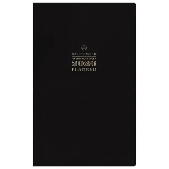 Blue Sky Day Designer Weekly/Monthly Hybrid Work Planning Calendar 5"x8" Black Faux Leather image {12}