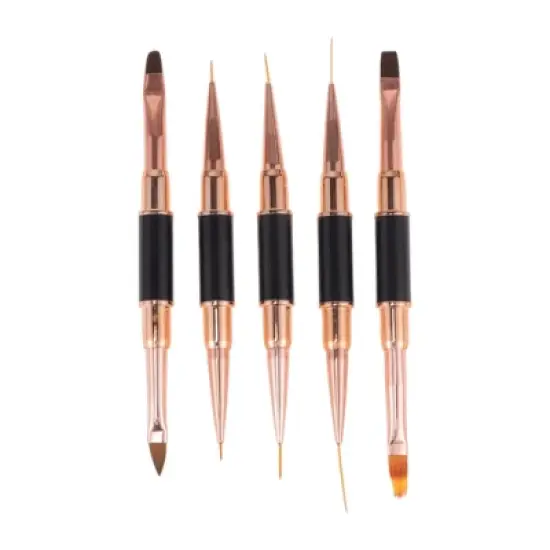 Unique Bargains Double-Ended Nail Art Brushes Kit 1 Set image {6}