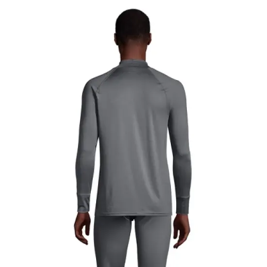 Lands' End Men's Stretch Thermaskin Long Underwear Mock Neck Base Layer image {1}