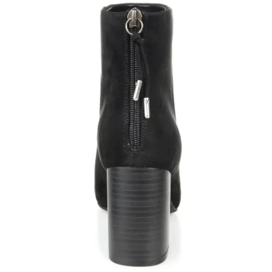 Journee Collection Womens Audrina Tru Comfort Foam Back Heel Zip Stacked Heel Booties image {2}