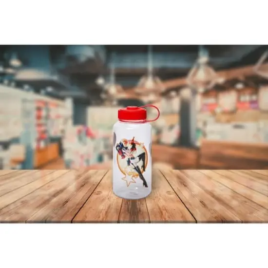 Just Funky Fallout Nuka Cola Logo Plastic Water Bottle w/ Lid & Molded Ice Cubes - 34-Ounce image {4}