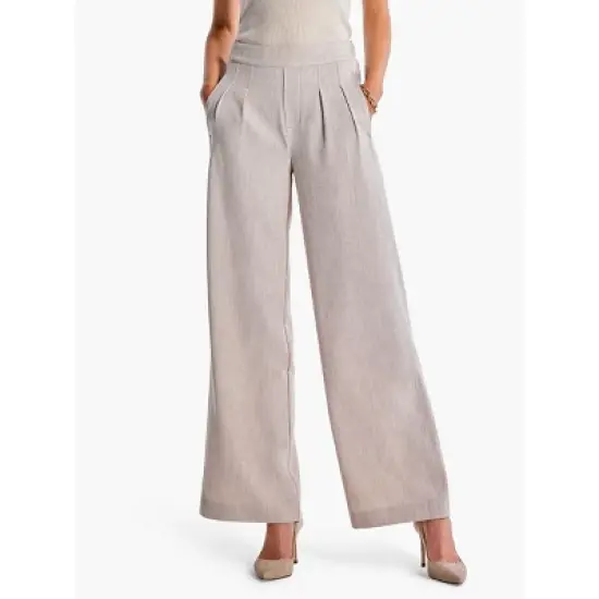 NIC + ZOE 31" Bi-Stretch Twill Wide-Leg Pant image {1}