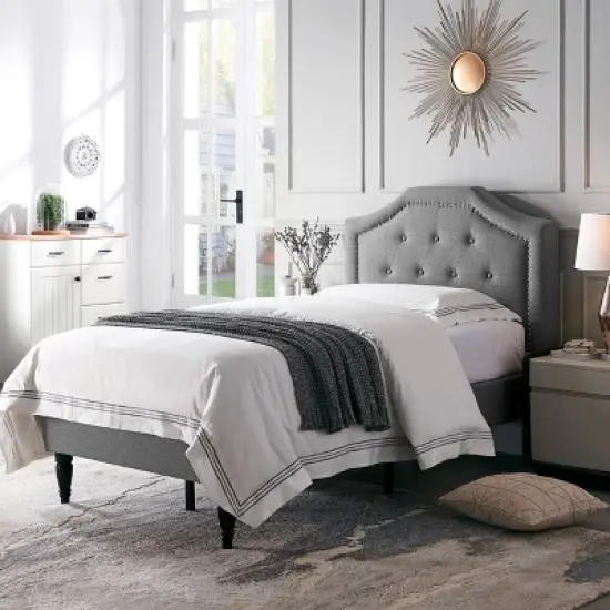 Elinor Contemporary Low Profile Platform Bed - Christopher Knight Home image {1}