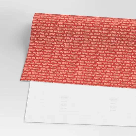 30&rdquo; 20 sq ft Christmas Roll Wrap Merry and Bright - Wondershop&trade; image {2}