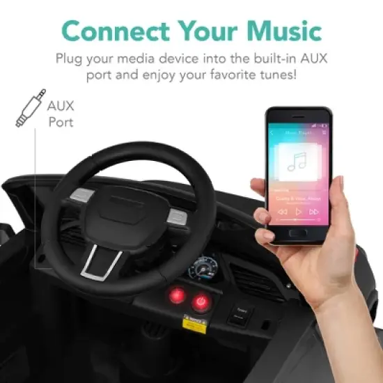 Best Choice Products 6V Kids Ride On Car Truck w/ Parent Control, 3 Speeds, LED Headlights, MP3 Player, Horn image {5}