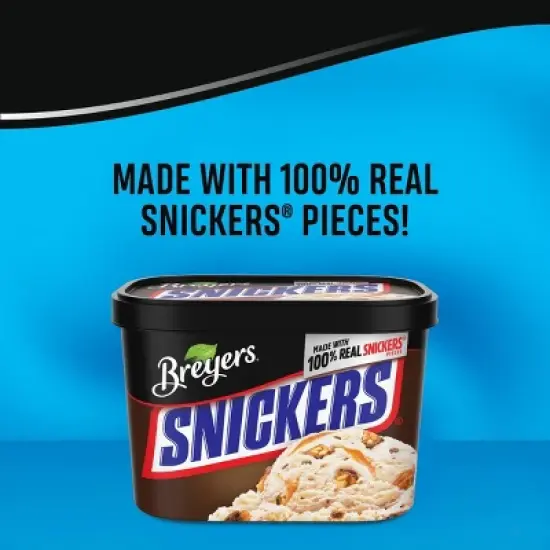 Breyers Snickers Ice Cream Dessert - 48oz image {4}