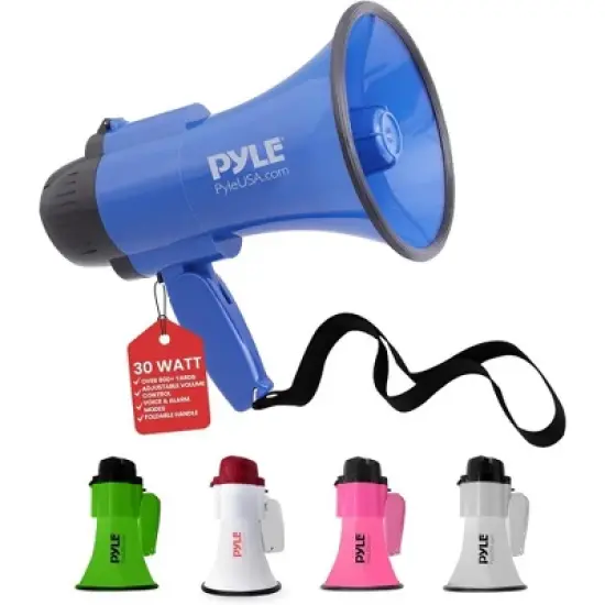 Pyle PMP32GR Portable Megaphone Speaker - 30W, Handheld image {6}