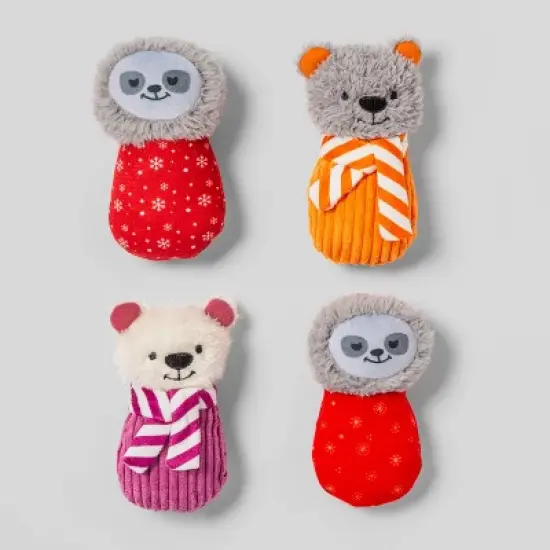 Bear & Sloth Dog Toy Set - XS/S - 4pk - Boots & Barkley&trade; image {2}