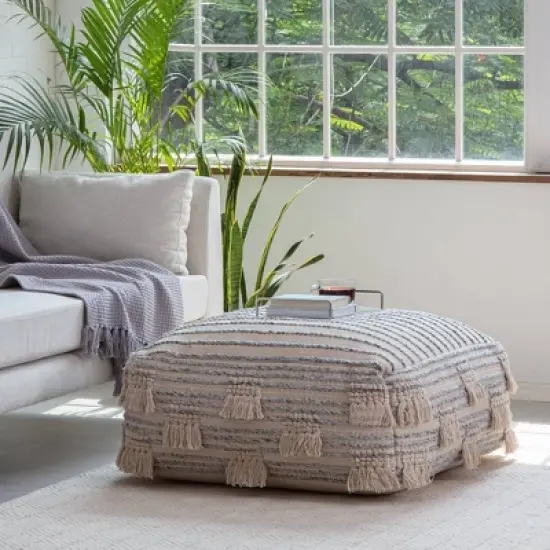 Trestles Ottoman Beige/Gray - Anji Mountain image {5}