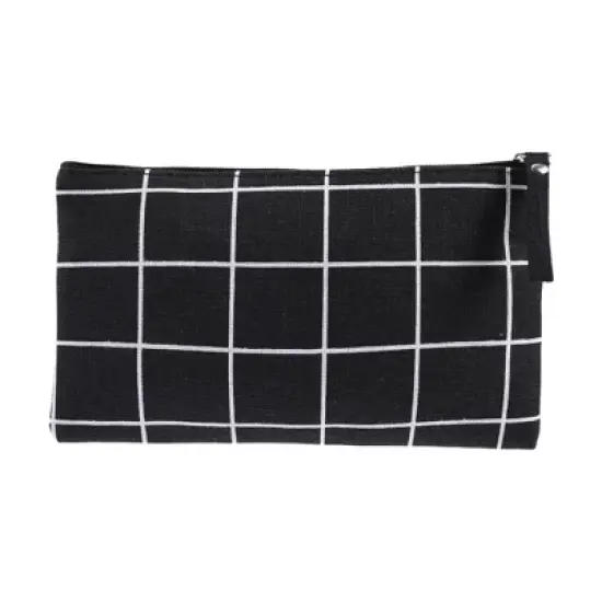 Unique Bargains Women's Durable Lattice Large Cosmetic Bag 1 Pc image {3}